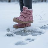 Lányok téli csizma Flexibilis PAIX UP WINTER Virágok, Froddo, G2110143-14, rózsaszín