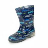 Fiú PVC csizma - cápa mintás, Pidilidi, PL0036-04, kék