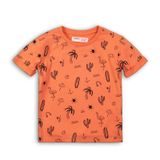 Tricou pentru băieți, cu mânecă scurtă, Minoti, TB TSHIRT 6, portocaliu