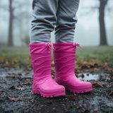 dívčí holínky zateplené EVA, Pidilidi, PL0050-03, růžová