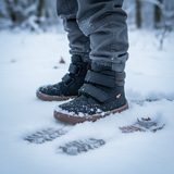 Băieți pantofi de iarnă desculți ZERU TEX Dark Blue, Froddo, G2110150, albastru închis