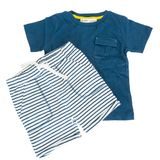 Chlapčenská súprava - tričko a šortky, Minoti, Summer 3, modrá 