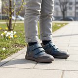 Chlapčenské celoročné barefoot topánky Protetika BANET GREY