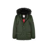 Chlapčenský kabát s kapucňou, Minoti, 11COAT 21, khaki