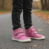 Dievčenská zimná barefoot obuv DAXI PINK, Protetika, ružová