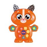 Barevná interaktivní kočička 16 cm se svítícími a zvukovými efekty