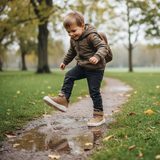 Ghete pentru copii Superfit MAVERICK Brown/Orange 1-100104-3000