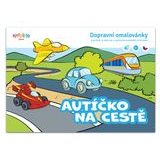 Autíčko na cestě omalovánka A5, Kresli.to, W031844