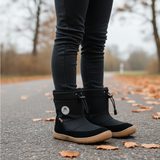 Dievčenské zimné barefoot topánky PRO-tex HEIKO BLACK