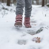 Dívčí zimní barefoot boty ZERU TEX Dark Pink, Froddo, G2110150-5, růžová