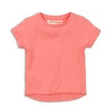 Tricou pentru fete cu mânecă scurtă, Minoti, 2SLUBT08, roz