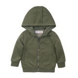 Hoodie fiúk Hood, Minoti, 3Bzthru 11, Khaki