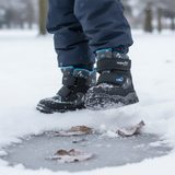 Cizme de iarnă pentru băieți HUSKY1 gri/albastru deschis Gore-Tex, Superfit,1-006045-2000