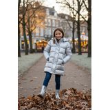 Lányok Puffa nylon kabát mikrofleece béléssel, Minoti, 12COAT 3, kislány