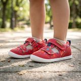 Dívčí barefoot sandály LONA ESTAMPADA ROJO Biomecanics 262197-B204