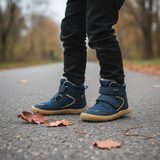 Ghete barefoot de iarnă pentru băieți PRO-tex GERO DENIM