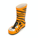 dětské holínky gumové - potisk tygr, Pidilidi, PL0043-17, oranžová