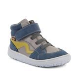 Detské celoročné členkové barefoot topánky TEX GO GREY/BLUE Froddo G3110265