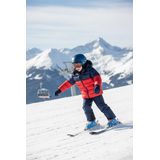 Chlapčenská zimná bunda Puffa s kožušinovou podšívkou, Minoti, 15coat 27, červená