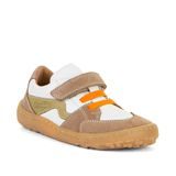 Adidași desculți pentru copii SPLASH White Froddo G3130263-5 în alb și maro