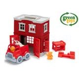 Zöld játékok tűzoltó állomás játékkocsi, zöld játékok, w009294 