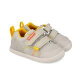 Chlapčenské barefoot plátené tenisky LONA BASICA BEIGE Y AMARILLO Biomecanisc 262190-C891