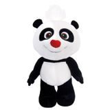 Roztomilá plyšová panda s červeným nosem výška 15 cm