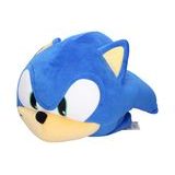 Velká modrá plyšová hlava ježka Sonica o rozměrech 38 cm v měkkém provedení