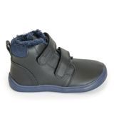Chlapčenské zimné topánky Barefoot DENY BLACK, Protetika, čierna