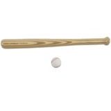 Dětská baseballová pálka o délce 59,5 cm v setu s bílým míčkem