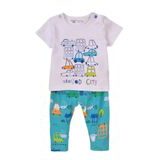 Set pentru copii - tricou și pantaloni de trening, Minoti, Transport 1, albastru