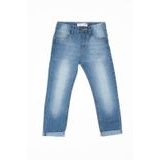 Nohavice džínsové dievčenské s elastanom, Minoti, bloom 6, modrá 