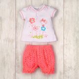 Set pentru fetițe cu tricou și pantaloni, Minoti, LOVELY 1, fetiță