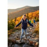 Lány kapucnis pulóver kapucnival, Minoti, 8GZTHRU 5, kék