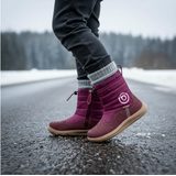 Dievčenské zimné barefoot topánky s membránou Bugga RUBA Fuchsia B00197-07