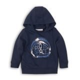 Hanorac pentru băieți cu glugă ,Minoti, TB FLEECE HOODY 1, albastru închis