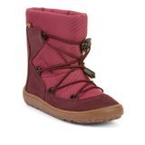Ghete barefoot de iarnă pentru fete TEX TRACK WOOL Bordeaux Froddo G3160251-6