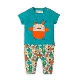 Dojčenský set chlapčenský - tričko a nohavice, Minoti, Leaf 1, chlapec