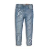 Nohavice dievčenské džínsové s elastanom, Minoti, Hydrangea 7, modrá 
