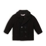 Kabát chlapecký vlněný, Minoti, MONSTER 12, černá 