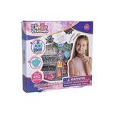 Sada na výrobu náramků s pestrobarevnými korálky a přívěsky