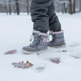 dívčí zimní boty s kožíškem ICEFOX, stahování, boční zip, BUGGA, B00170-03, růžová