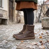 Detské zimné barefoot topánky UP TEX CORE Brown Froddo G3160260-1