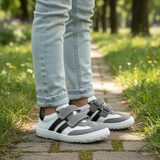 Dětské barefoot kožené tenisky F-MOTION GREY/BLACK Froddo G3130292