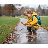 Gyermek egész évben használatos cipő BREEZE Brown/Light Green Gore-Tex, Superfit,1-000367-3020