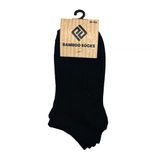 Unisex kotníkové ponožky bambusové - 3pack Pidilidi PD0150-10 černá