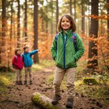 Hanorac pentru copii cu guler înalt, Pidilidi, PD1139-19, verde