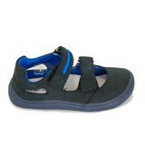 chlapecké sandály Barefoot MERYL BROWN, Protetika, modro-hnědá