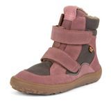 Dievčenská zimná barefoot obuv TEX WINTER Gray Pink, Froddo, G3160233-6, ružová