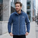 Unisex bolyhos állógalléros pulóver Pidilidi PD1206-04 kék